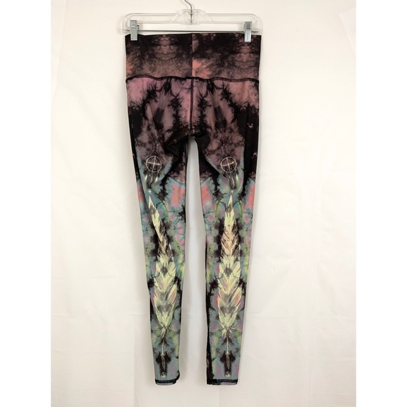 teeki Pants - Teeki Eagle Feather Magic Pink Tie Dye Leggings